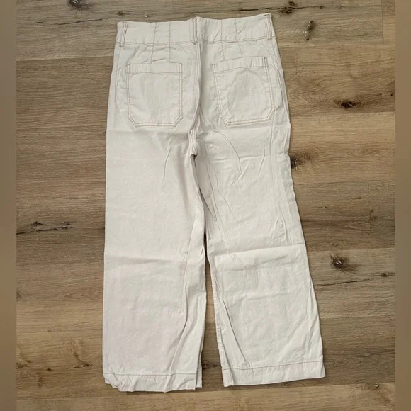 The Collette Crop Wide Leg Pants: Contrast Stitch Edition - Picture 8 of 9